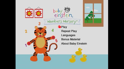 Numbers Nursery UK 2003 DVD